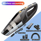 Car Mounted Wireless Vacuum Cleaner With Strong Power And LarSuction Mini Hand-held Car Vacuum Cleaner Household Indoor Small