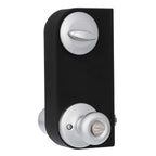 Tylo Satin Chrome Entry Door Knob and Single Cylinder Deadbolt Combo Pack