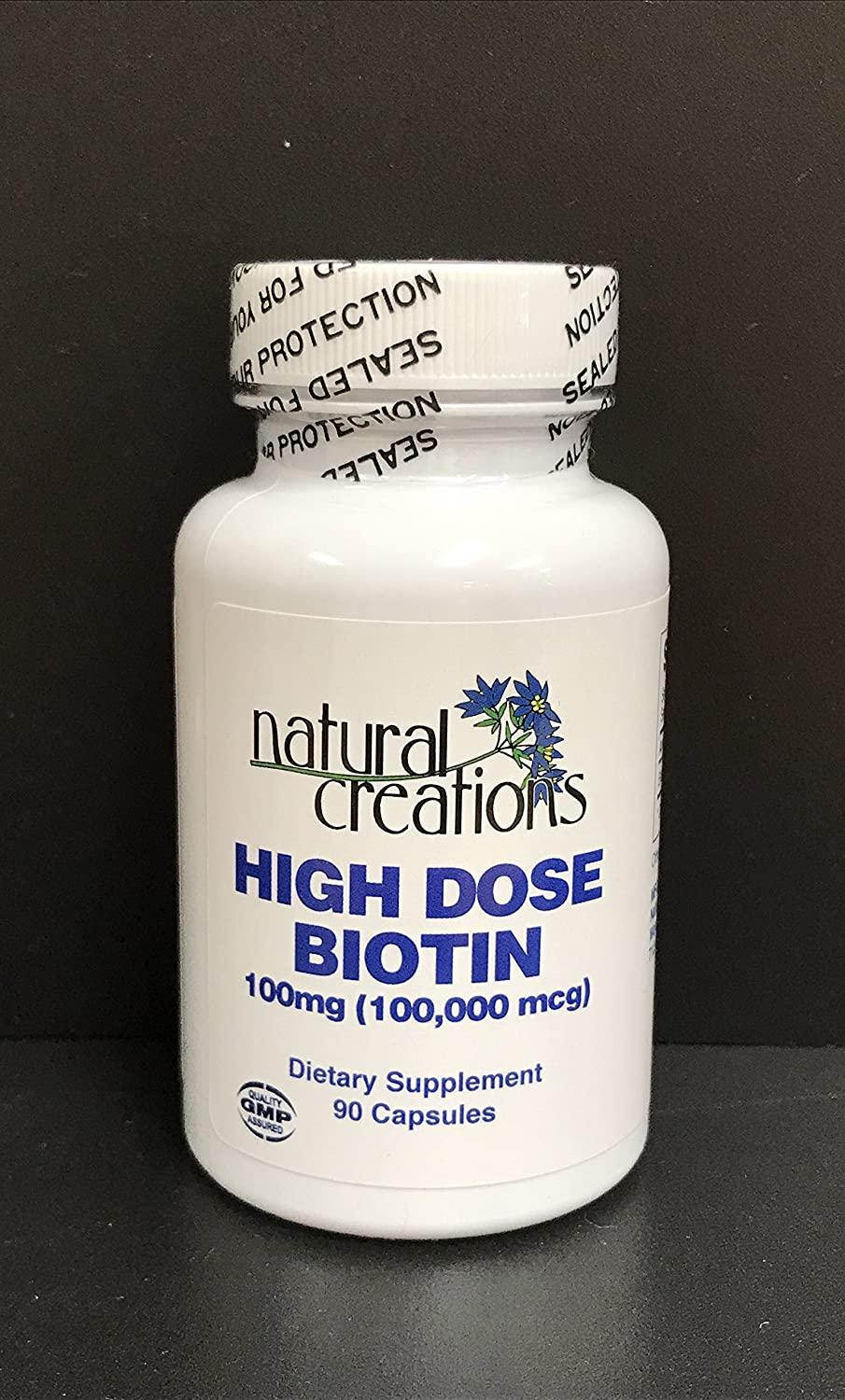 High Dose Biotin Bundle - 4 Bottles of 90 capsules each
