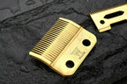 Professional Cordless Hair Clipper Blade High Carton Steel Clipper Golden Screws