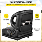 Tractor Seat, Suspension Seat with 70° Adjustable Backrest, Forklift Seat Compatible With Toyota Tractors, Forklifts, Suspension Tractor Seat and Forklift Seat with Seat Belt for Replacement