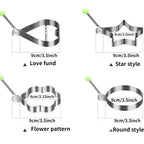 Steel Fried Egg Pancake Shaper Omelette Mold, Frying Egg CooTools, RV Kitchen Accessories Gadget Rings, 4 Styles To Choose