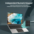 Jumper Laptop 16 Inch FHD Display, Intel Celeron Quad Core CPU, 4GB DDR4 128GB Storage, For Windows 11 Laptop Computer With Office 365 1-Year Subscription Included, 2 Stereo Speakers