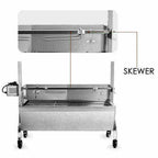 BBQ Grill Roaster Machine Outdoor Spit Whole Lamb Pig Chicken Roaster Grill