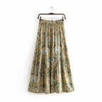 floral wide leg bohemian pants