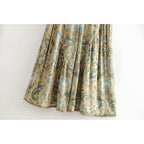 floral wide leg bohemian pants