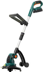 String Trimmers Electric Lawn Mower Small Household Lawn Mower Handheld Portable and Rechargeable Multifunctional Nylon Lawn Mower (Color : Green, Size : 110cm)