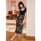 nelly pleated midi skirt