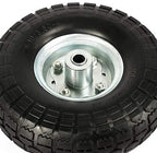 Yaheetech Solid Wheelbarrow Tires Sack Truck Cart Wheel 5/8-inch Bearings for Wagon/Lawn/Garden/Beach/Trolley/Snowblower/Generator/Hand Cart 8 Pack 10-inch