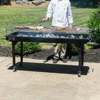 60" Heavy Duty Steel Outdoor Portable Charcoal Grill with Removable Legs & Cover