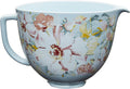 KitchenAid KSM2CB5PWG 5 Quart Stand Mixer Bowl, White Gardenia Ceramic