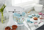 KitchenAid KSM2CB5PWG 5 Quart Stand Mixer Bowl, White Gardenia Ceramic