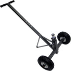 Tow Tuff TMD-600AFF Heavy Duty Solid Steel 600 Pound Capacity Trailer Dolly with Adjustable Hitch Ball Height and 10 Inch Flat  Tires,Black,600 lb Capacity/2 Wheels