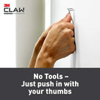 3M Claw Drywall Picture Hangers Holds 45 lb. &amp; Command Large Utility Hooks, 7-Hooks, 12-Strips
