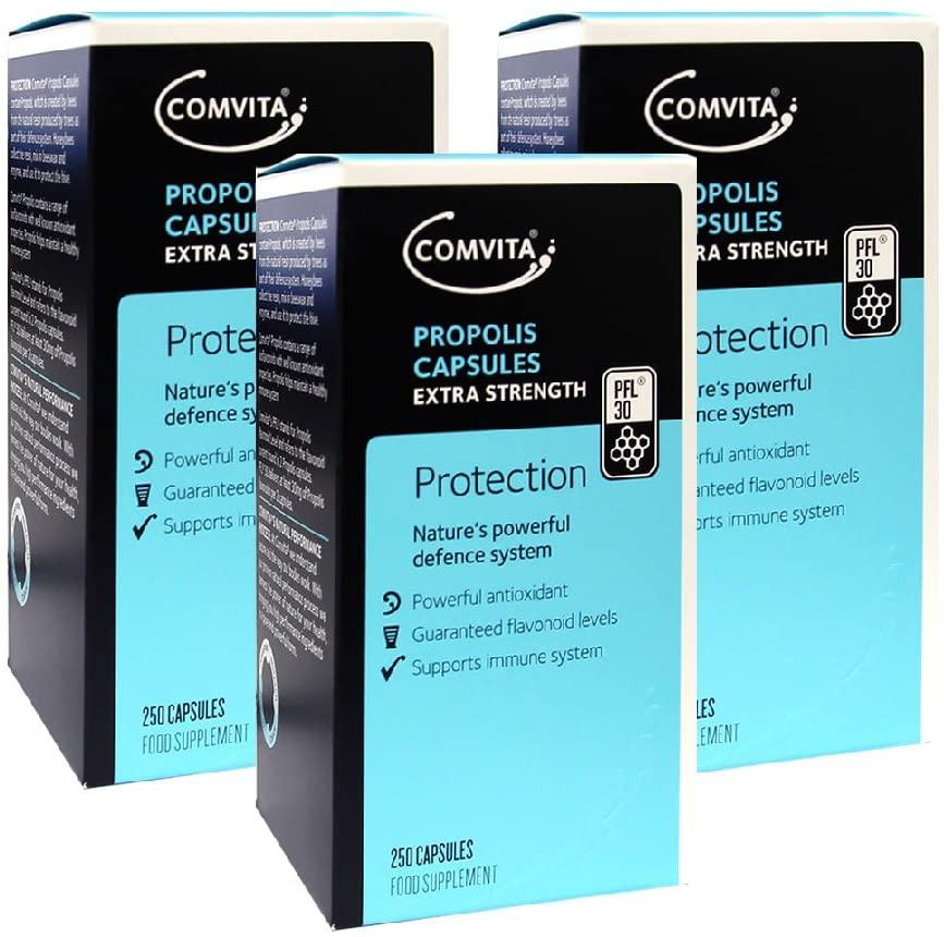 Comvita Propolis PFL30 Capsules, 250 Count (Pack of 3)