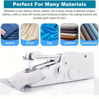 1pc Handheld Sewing Machine Mini Sewing Machines, Portable Sewing Machine  Handheld Stitch Tool For Fabric, Kids Cloth, Clothing (battery Not Included)