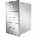 Outdoor Kitchen Drawers 19.5x26.5x18 Inch BBQ  Steel 3/Tripe ,New