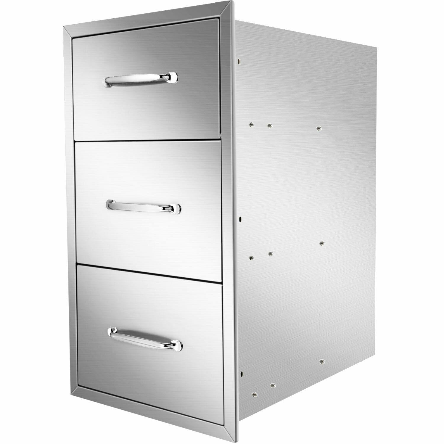 Outdoor Kitchen Drawers 19.5x26.5x18 Inch BBQ  Steel 3/Tripe ,New
