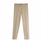 elegant pleated pencil pants