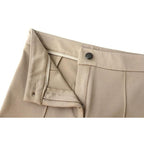 elegant pleated pencil pants