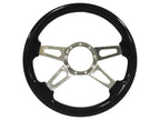 Volante Steering Wheels; S9 Sport Black Ash Finished Wood Grip with ted 4-Spoke
