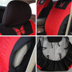 Upgrade Your Car Interior with a Universal Butterfly Pattern Tire Shape Auto Seat Cover Set - Airbag Safe &amp; Perfect for Trucks, Vans &amp; SUVs!