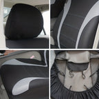Upgrade Your Car with 9pcs Set of Universal Seat Covers: Airbag Safe, Five Seats, Black, Gray, Pink, Blue &amp; Red!
