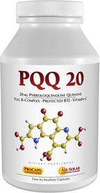 Andrew Lessman PQQ 20 - 240 Capsules – 20mg Pyrroloquinoline Quinone, Natural Protective Compound to Support Vital Organs, Heart, Brain, Liver and Immune System. Mitochondrial Biogenesis, No Additives