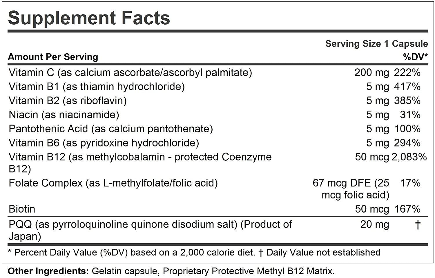 Andrew Lessman PQQ 20 - 240 Capsules – 20mg Pyrroloquinoline Quinone, Natural Protective Compound to Support Vital Organs, Heart, Brain, Liver and Immune System. Mitochondrial Biogenesis, No Additives