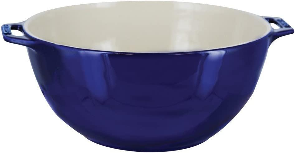 STAUB Ceramics Serving Bowl, 7-inch, Dark Blue