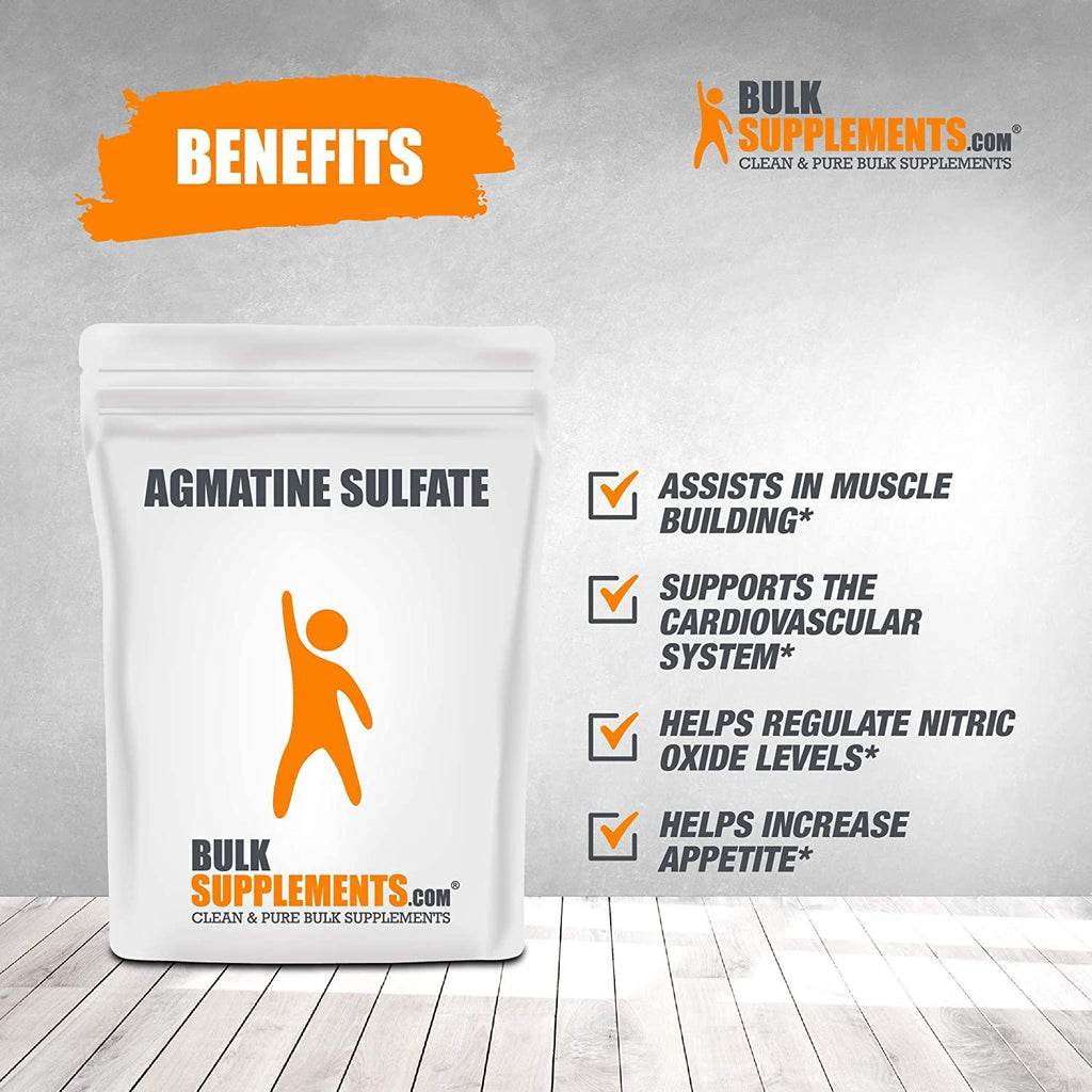 BulkSupplements.com Agmatine Sulfate Powder (5 Kilograms - 11 lbs)