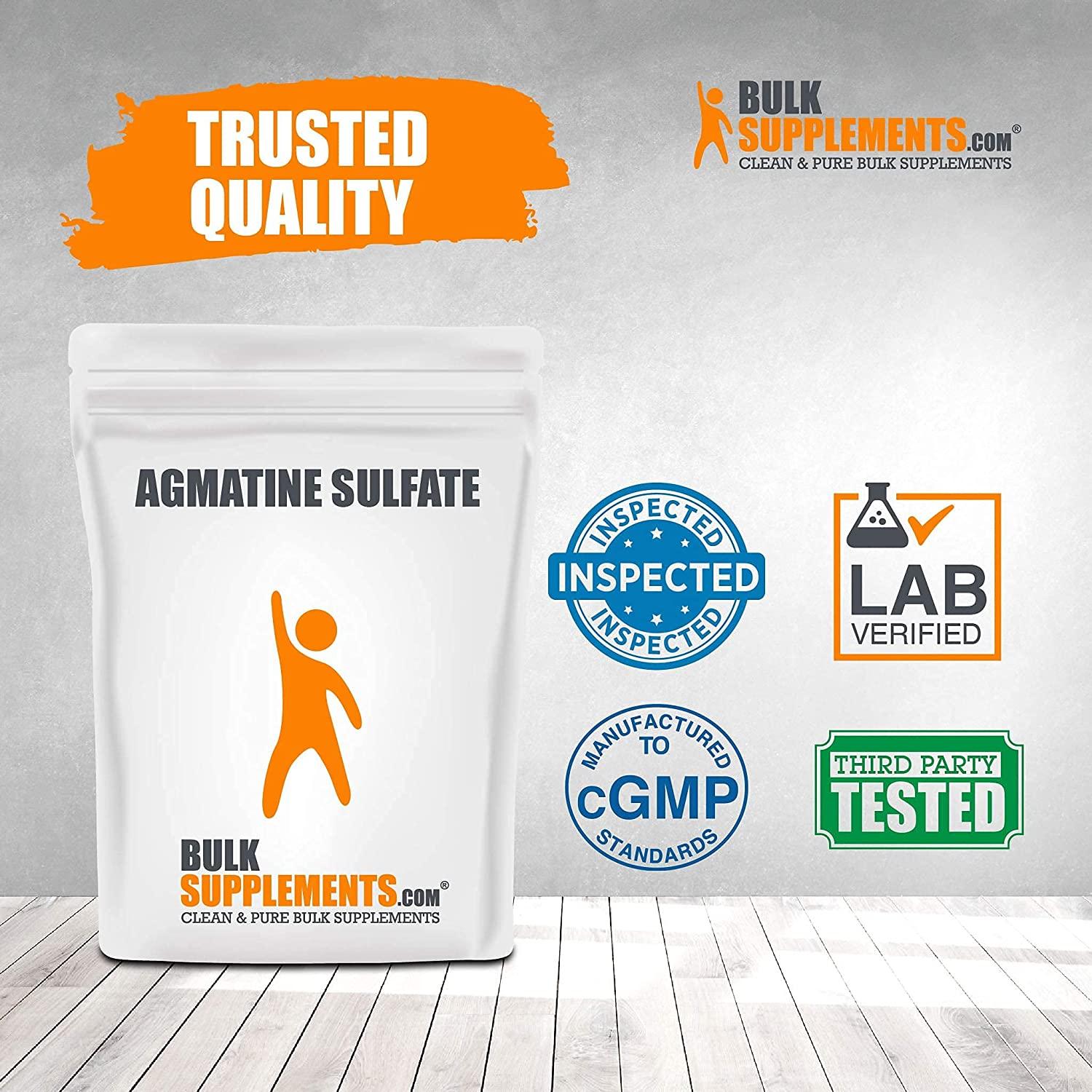 BulkSupplements.com Agmatine Sulfate Powder (5 Kilograms - 11 lbs)