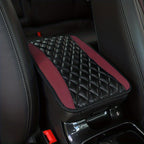 1pc SponAnd PU Leather Armrest Pad Cover Center Console Mat Car Accessories