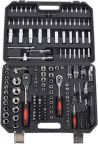 Hand Socket Set, Steel Easy Operation Socket Set, Practical Wear Resistance for Machining Center DIY Requirements Industrial Application Car Repairing