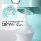 ice cream machines CLSC1AQ Classic Retro Single Countertop Snow Cone Maker, Includes 1 Reusable Plastic Cup, Aqua