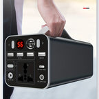 53000mAh Camping Battery Power Station, 198wh Portable Power Bank, With 110V AC Outlet, DC/PD Twoway Fast Charge, Outdoor Generator, LED Light, 4 USB