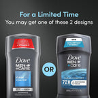 Dove Men+Care Antiperspirant Deodorant Stick Clean Comfort Twin Pack 72-Hour Sweat &amp; Odor Protection Antiperspirant for Men With 1/4 Moisturizing Cream 2.7 oz