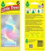 LITTLE TREES Air Fresheners Car Air Freshener. Hanging Tree Provides Long Lasting Scent for Auto or Home. Cotton Candy, 24 Air Fresheners