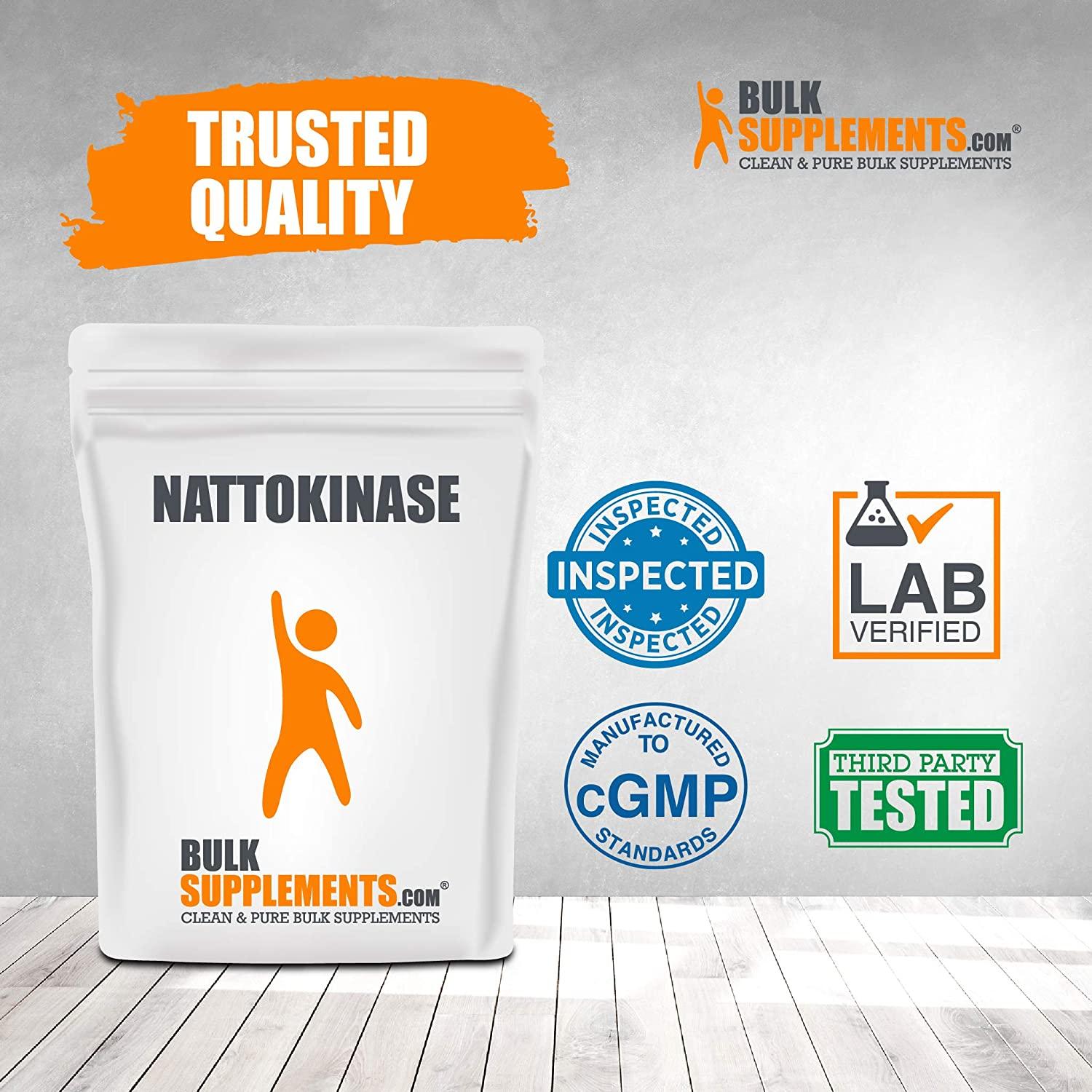 BulkSupplements.com Nattokinase Powder (500 Grams - 1.1 lbs)