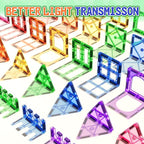 Encouraging Creativity and Developing Fine Motor Skills Magnetic Ceramic Tile Beginner Set Toy, Suitable for 3-5 and 4-8 Year Old Boys and Girls, Toddler Sensory Toy