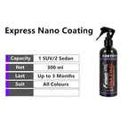 10.14oz Ceramic Coating Fortify Car Wax Polish Spray - Waterless Wash &amp; Wax Hydrophobic Top Coat Polish &amp; Polymer Paint Sealant Detail Protection