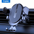 Car Phone Holder Mount, TOPK [2023 Upgrade Auto Locking] Universal Phone Holder With Hook Clip For Car Air Vent Compatible With  Samsung Etc.