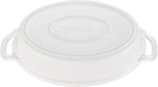 STAUB - 40508-685 Staub Ceramics Oval Covered Baking Dish, 14-inch, White