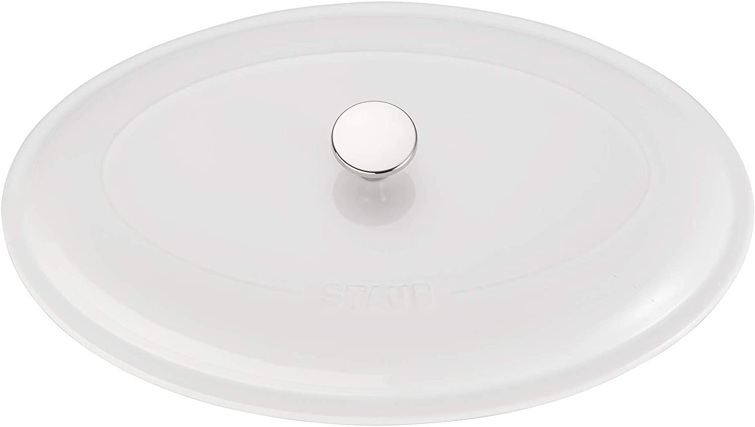 STAUB - 40508-685 Staub Ceramics Oval Covered Baking Dish, 14-inch, White