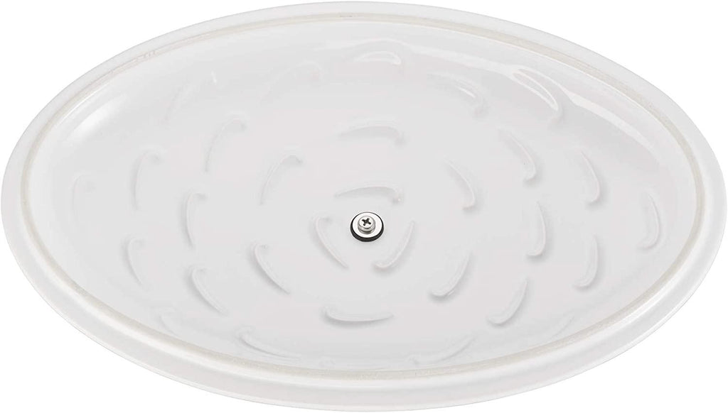 STAUB - 40508-685 Staub Ceramics Oval Covered Baking Dish, 14-inch, White