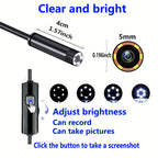5mmHD Lens Industrial Endoscope: IP67 Waterproof Tool For Car Repair, Air Conditioner &amp; Sewer Pipe Detection - Android Type-C Interface