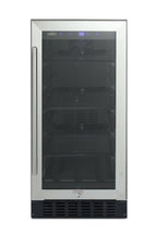 Summit ALBV15 15"W 96 Can Capacity BeveraCenter -  Steel