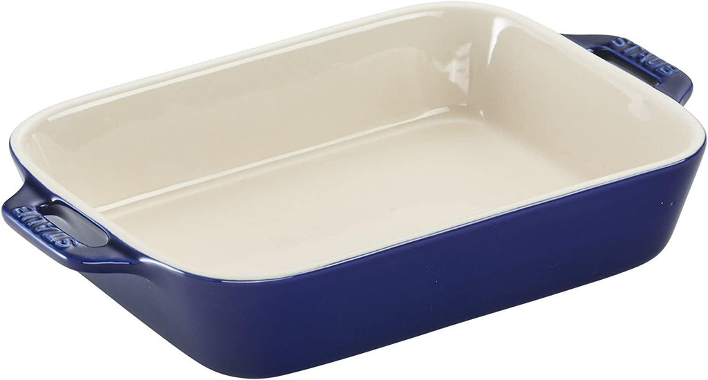 STAUB Ceramics Baking Dish Set, 4 pc, Dark Blue