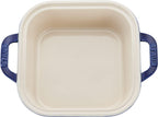 STAUB Ceramics Square Covered Baking Dish, 9x9-inch, Dark Blue