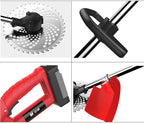 XGGYO Brushless Electric Grass Trimmer, 6 Speed Adjustable-1000W-Various Cutter Heads / 48V / 12Ah Lithium Battery